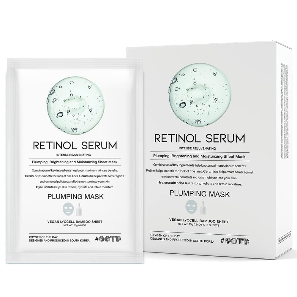 Hydrating Soothing Sheet Masks Gift Set for Skincare, Korean Vegan Sheet Mask for Dry, Sensitive Skin, Calming, Smoothing, Brightening, Collagen, Ceramide, Cica, Hyaluronic Acid 30EA