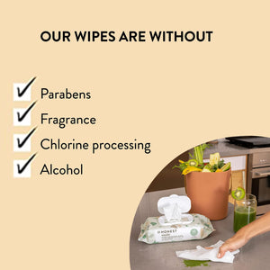The Honest Company Clean Conscious Multi-Use Wipes | Hypoallergenic + Unscented for Sensitive Skin | Over 99% Water, Compostable, Plant Based, Baby Wipes | Geo Mood, 288 Count