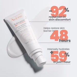 Avène Tolerance Control Soothing Skin Recovery Cream (previously Skin Recovery Cream) New & Improved, Hypersensitive Normal-Combination Skin Face Moisturizer, No Preservatives, 1.3 fl.oz.