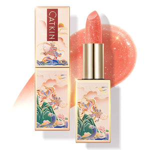 CATKIN Lip Balm Color Tinted Lip Stain Ultra Hydrating Moistrurizer Chapstick with Vitamin E Nourishing For Cracked & Dry Lips 0.12 oz C06 Camellia