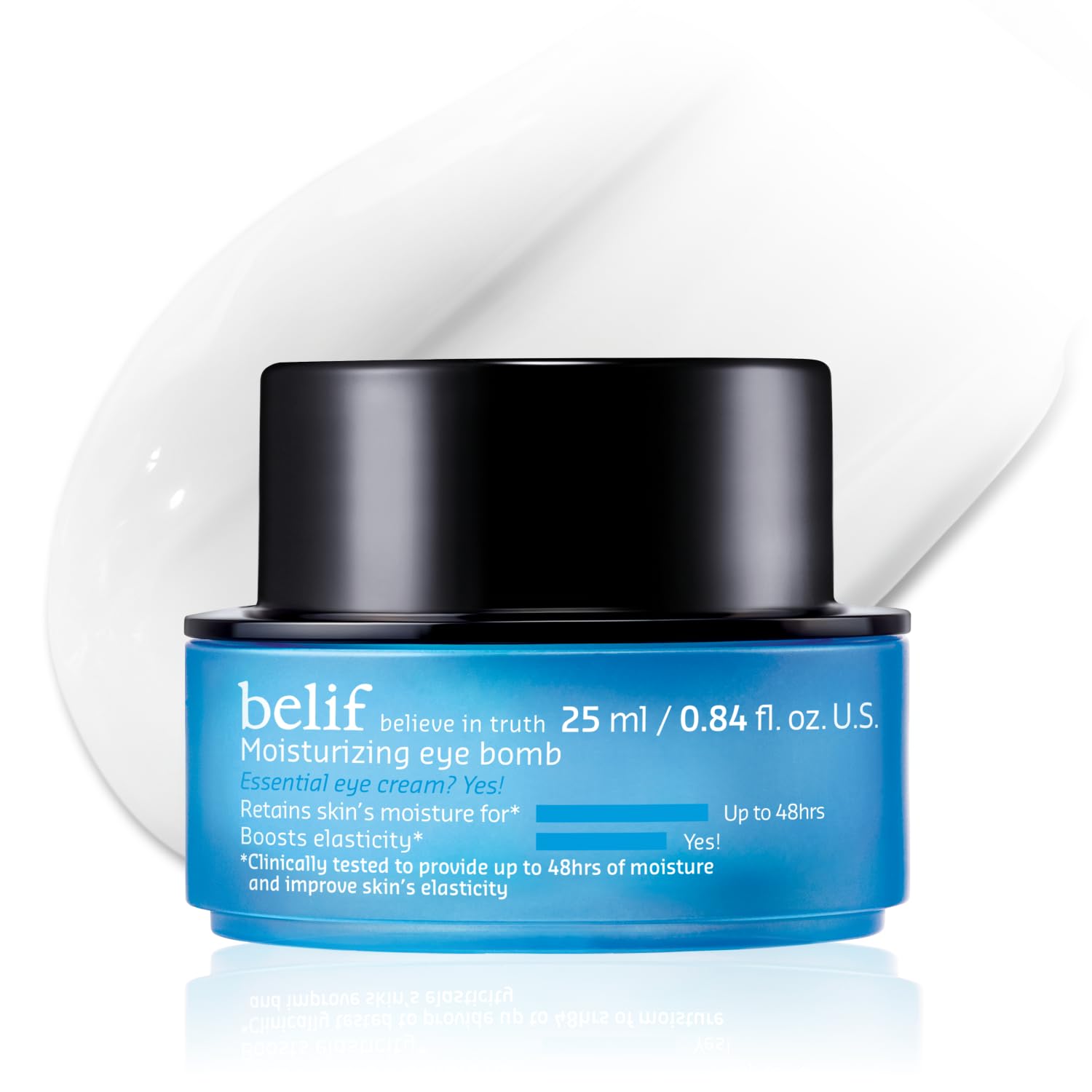 belif Peptide Eye Bomb, Anti-Aging Eye Cream for Wrinkles, Fine Lines, Crow’s Feet & Eye Bags, 48hr Hydration with Ceramide, Squalane, Caffeine, Dermatologist-Tested Korean Skincare, 0.84 fl.oz