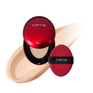 TIRTIR Mask Fit Red Cushion Foundation | Full coverage, Weightless, Skin fit, Satin Glow Finish, Korean Makeup Cushion Foundation (#23N Sand, 0.63 Fl Oz)