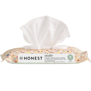 The Honest Company Clean Conscious Multi-Use Wipes | Hypoallergenic + Unscented for Sensitive Skin | Over 99% Water, Compostable, Plant Based, Baby Wipes | Geo Mood, 288 Count
