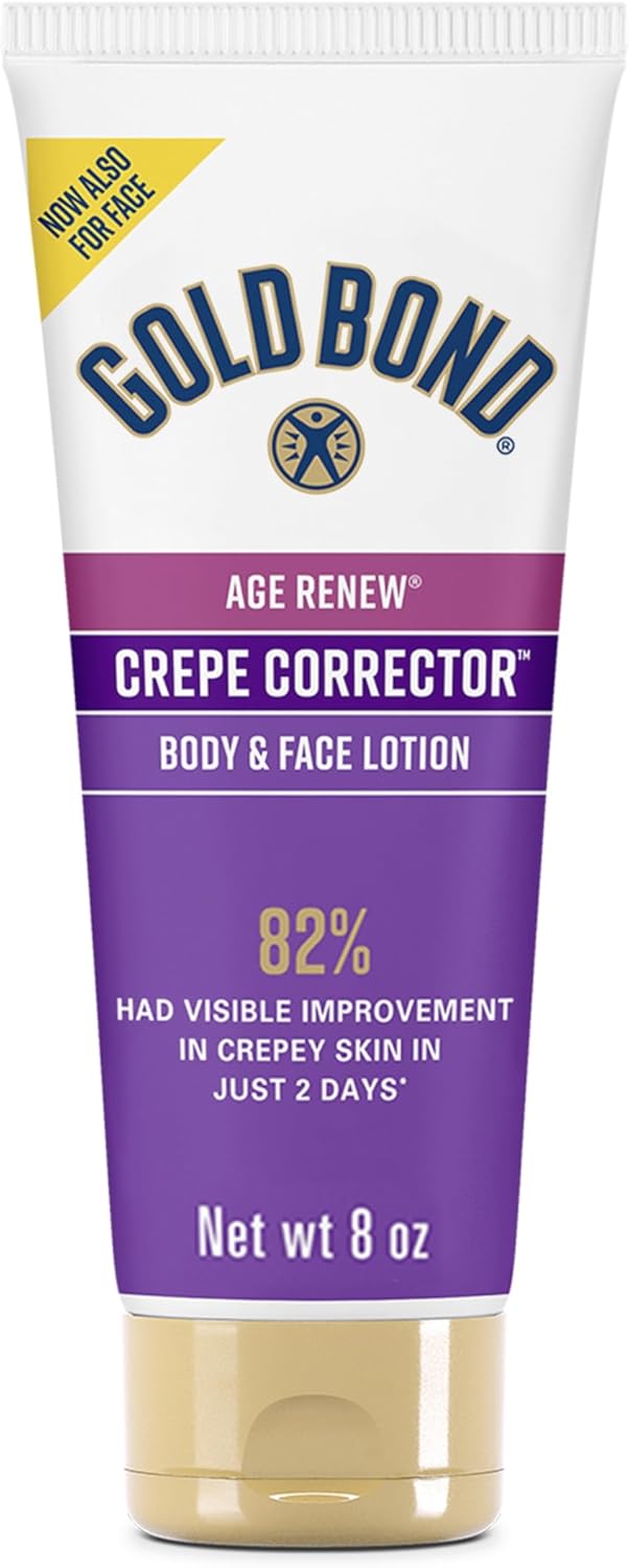 Gold Bond Age Renew Crepe Corrector Body & Face Lotion, Replenishing & Smoothing Formula, 14 oz., Packaging may vary