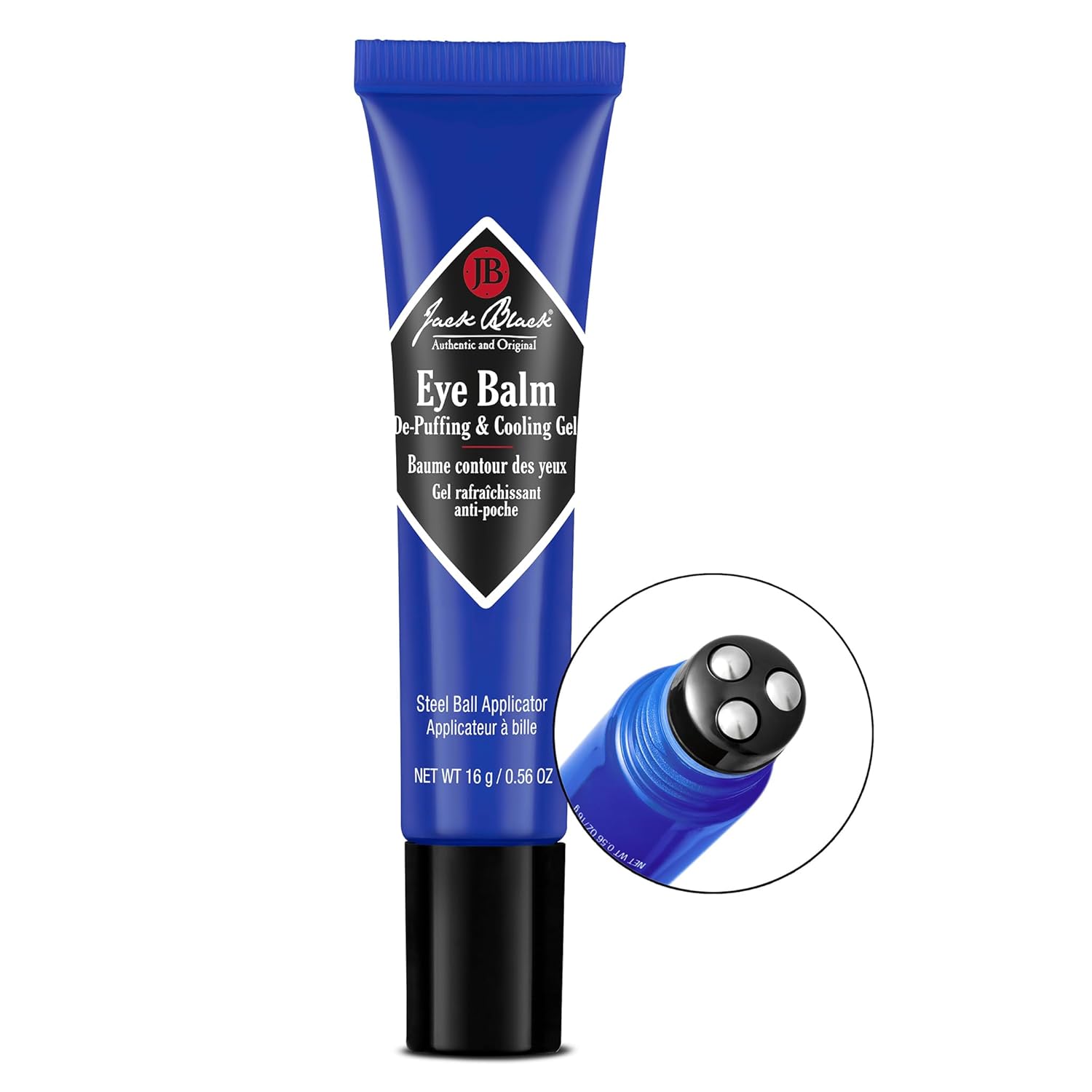 Jack Black Eye Balm De-Puffing & Cooling Gel, 0.56 Ounce