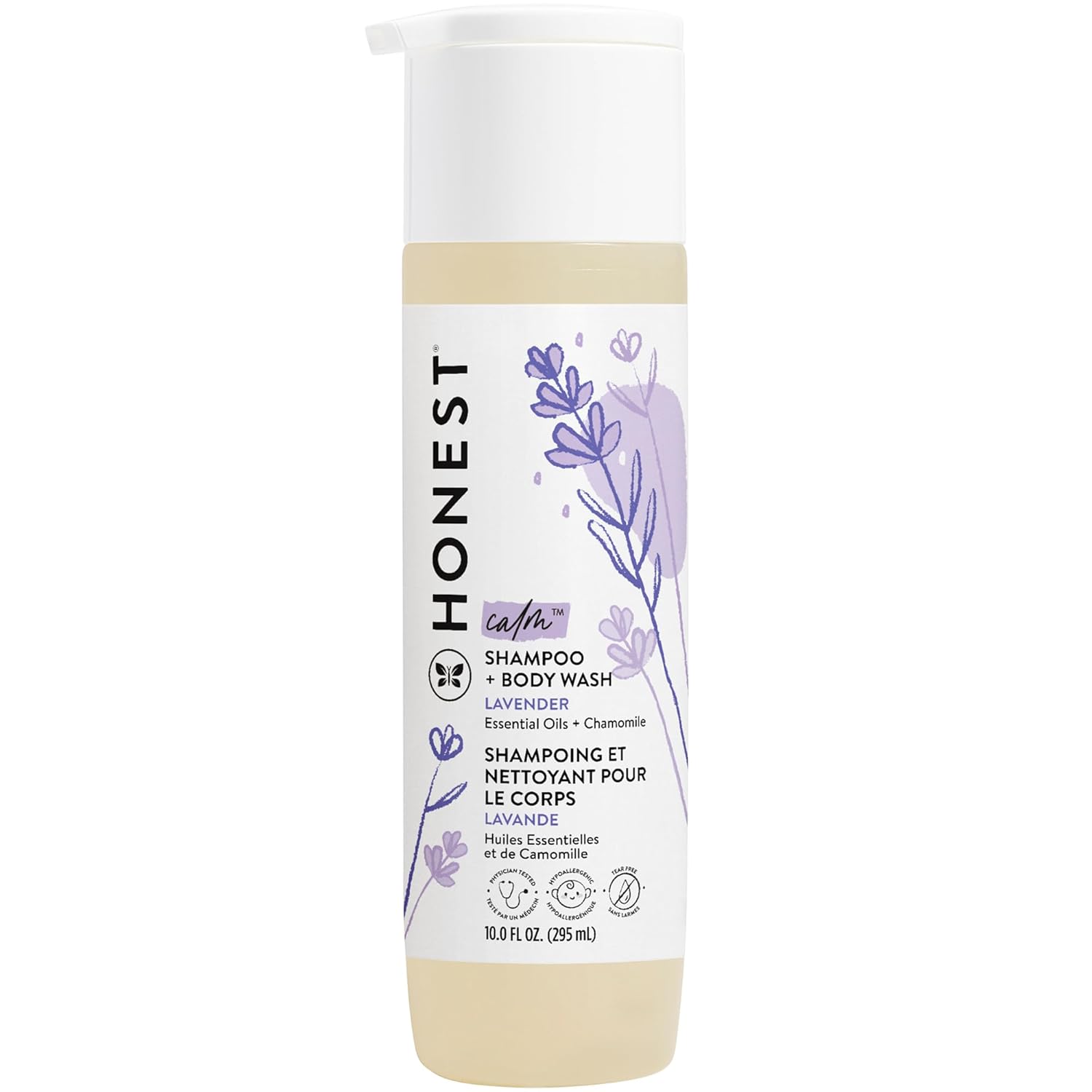 The Honest Company 2-in-1 Cleansing Shampoo + Body Wash | Gentle for Baby | Naturally Derived, Tear-free, Hypoallergenic | Citrus Vanilla Refresh, 18 fl oz
