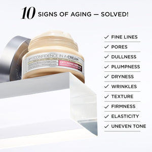IT Cosmetics Confidence in a Cream - Hydrating & Anti Aging Face Moisturizer, Visibly Reduces Fine Lines & Wrinkles, Up To 48H Hydration, Repairs Skin Barrier, Squalane & Ceramides, For All Skin Types