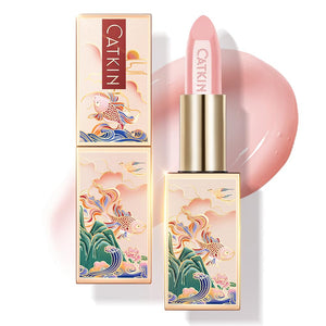CATKIN Lip Balm Color Tinted Lip Stain Ultra Hydrating Moistrurizer Chapstick with Vitamin E Nourishing For Cracked & Dry Lips 0.12 oz C06 Camellia