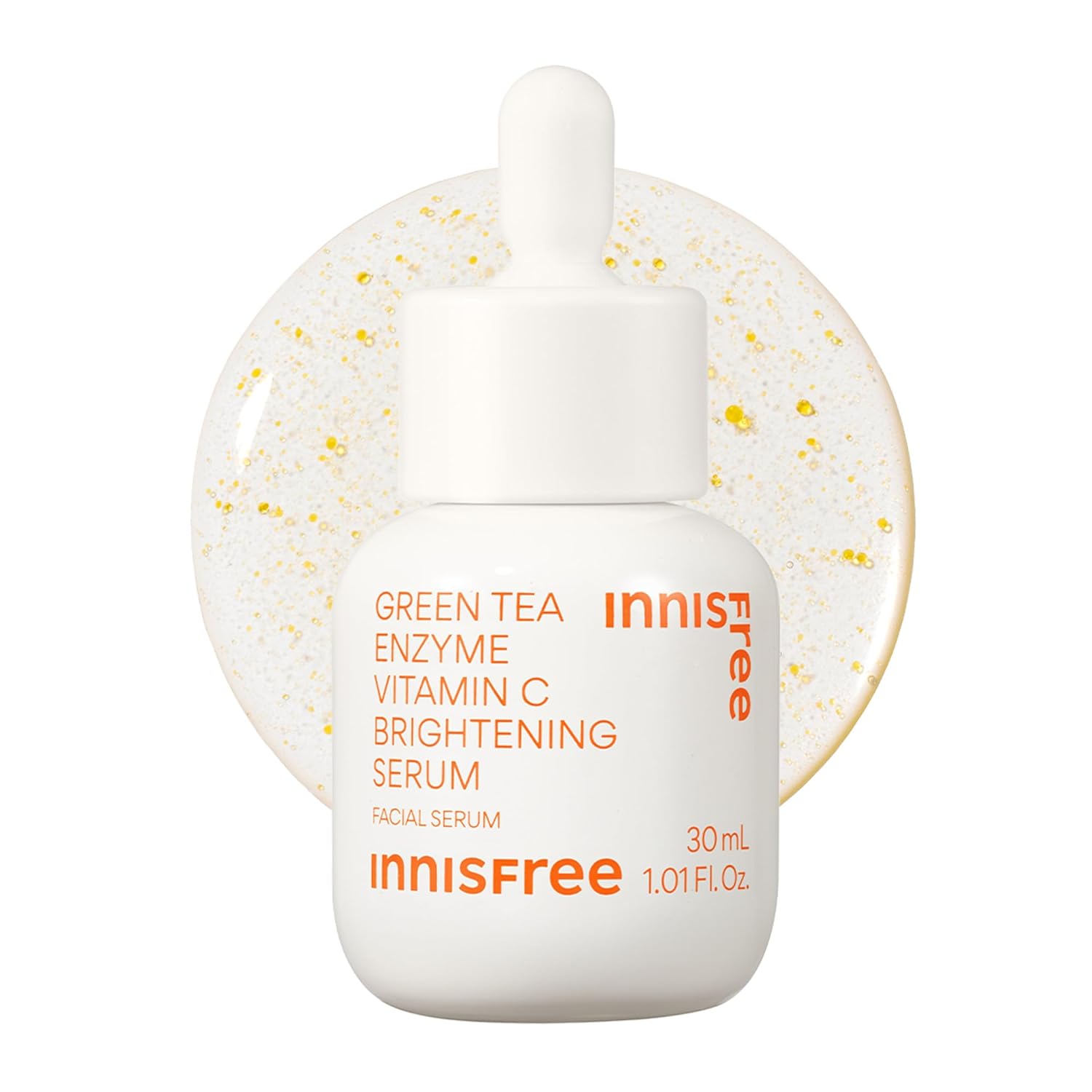 innisfree Green Tea Enzyme Vitamin C Serum for Dark Spot Fading, Korean Face Serum for Glow and Radiance