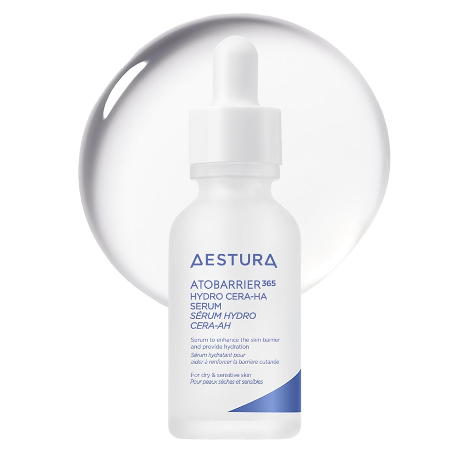 AESTURA ATOBARRIER365 Hydro CERA-HA Face Serum with Ceramide, Hyaluronic Acid, and Niacinamide for Skin Moisture Barrier Repair | Deep Hydration, Suitable for Dry & Sensitive Skin, 30ML / 1.01 fl.oz.