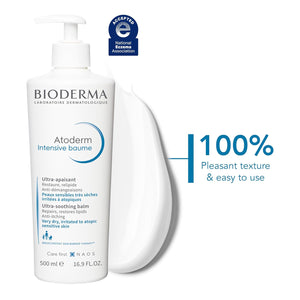 Bioderma Atoderm Intensive Balm, Hydrating Balm for Dry to Atopic Sensitive Skin, Face & Body Moisturizer with Ultra Soothing Anti-Itching Formula, Fragrance-Free, Non-Greasy & Non-Sticky for Family