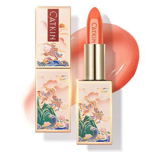 CATKIN Lip Balm Color Tinted Lip Stain Ultra Hydrating Moistrurizer Chapstick with Vitamin E Nourishing For Cracked & Dry Lips 0.12 oz C06 Camellia