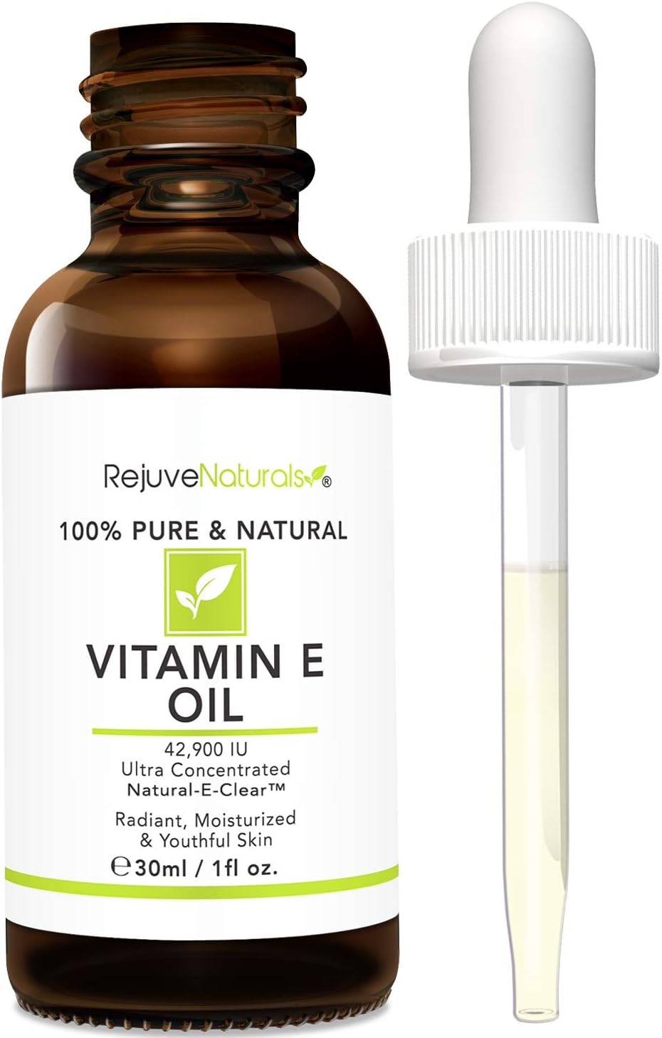 Vitamin E Oil – 100% Pure & Natural, 42,900 IU – Skin-Nourishing Moisture for Dry Skin