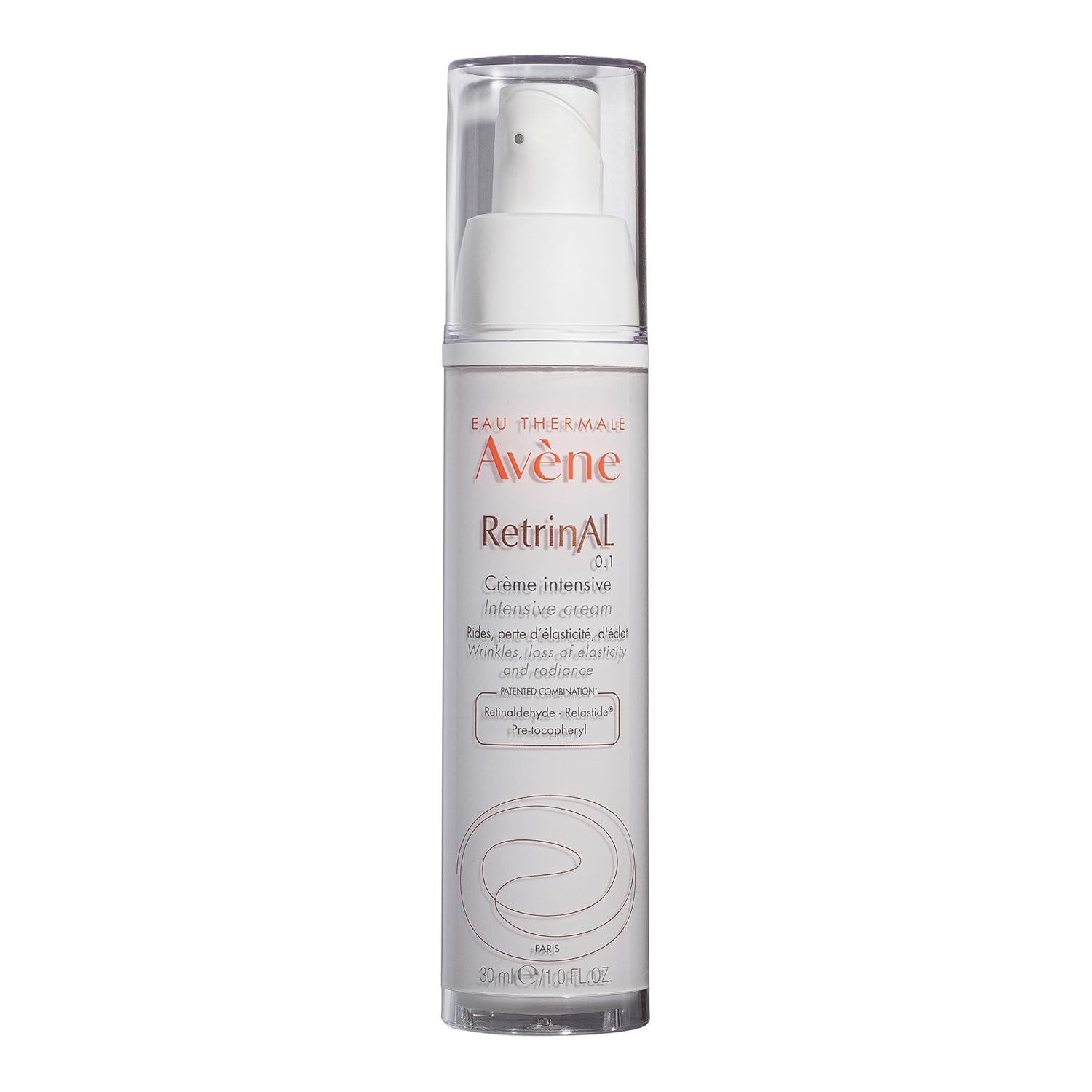 Avène Retrinal 0.1% Intensive Multi-Corrective Cream, anti-aging facial cream powered by retinaldehyde, 1 Fl Oz