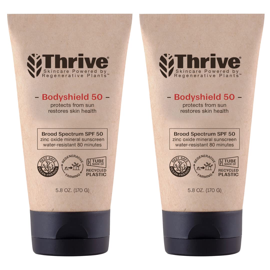 Thrive Reef Safe Sunscreen SPF50 - Hawaii 104 Reef Act Compliant - Mineral Sunscreen Non-Nano Zinc Oxide - Vegan, (5.8 Oz (Pack of 1))