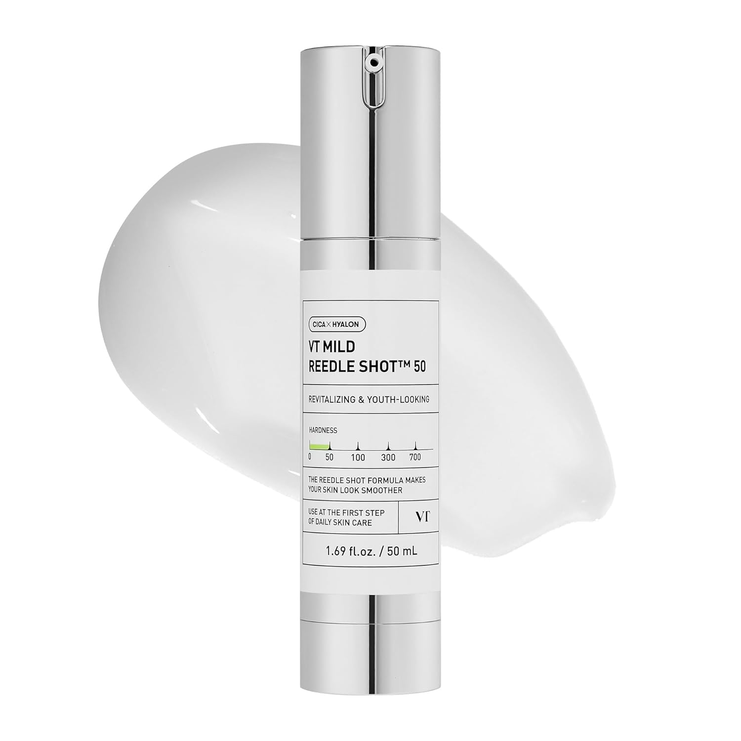 VT COSMETICS CICA Reedle Shot 300, Advanced Night Exosome, Microneedling Serum, Centella Asiatica, Hyaluronic Acid, Propolis, Soft Skin, Regeneration, Glass Skin, Korean Skin Booster 1.69Fl Oz (50ml)