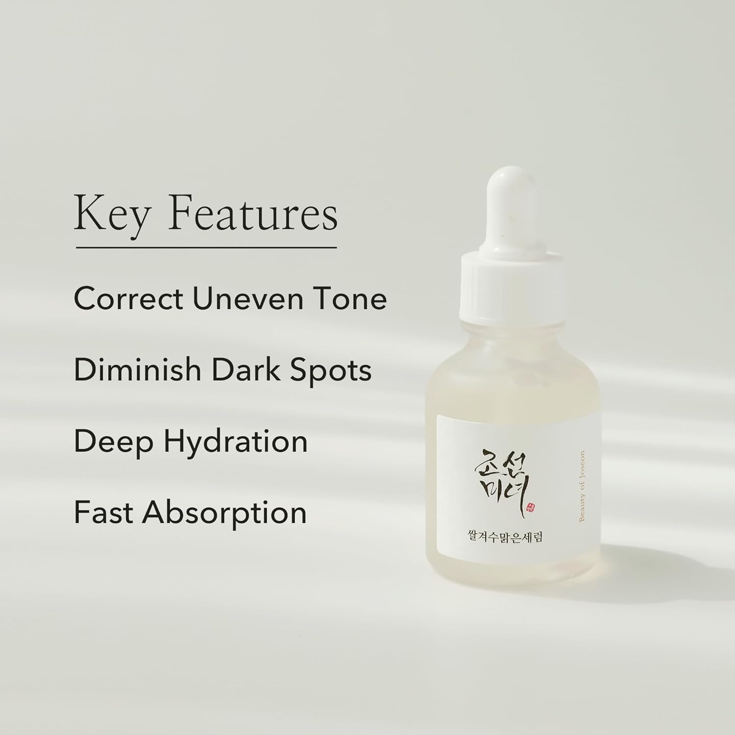 Beauty of Joseon Glow Deep Serum Rice Alpha-Arbutin for Uneven Dull Skin Tone, Daily Korean Skin Care for Men and Women 30ml, 1 fl.oz