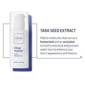 Obagi Hydrate Facial Moisturizer – Non-Comedogenic Intensely Hydrating All Day Moisturizer that Combats Dryness with Tara Seed Extract, Shea Butter & Avocado Oil