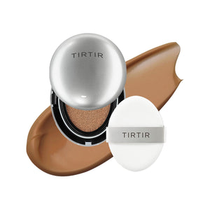 [*Mini Size*] TIRTIR Aura Glow Silver Cushion | Korean Cushion Foundation, (#21N Ivory, 0.15 Fl Oz)