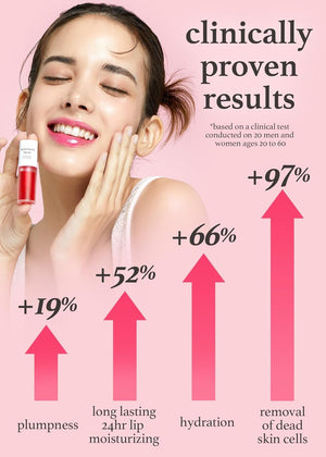NOONI Korean Vegan Appleseed Lip Oil - Applecherry | Long-Lasting, Moisturizing, Plumping, Revitalizing for Dry Lips, Waterproof, No Peel Off, Hydrating, Nourishing Crystal Clear, 0.12 FL Oz