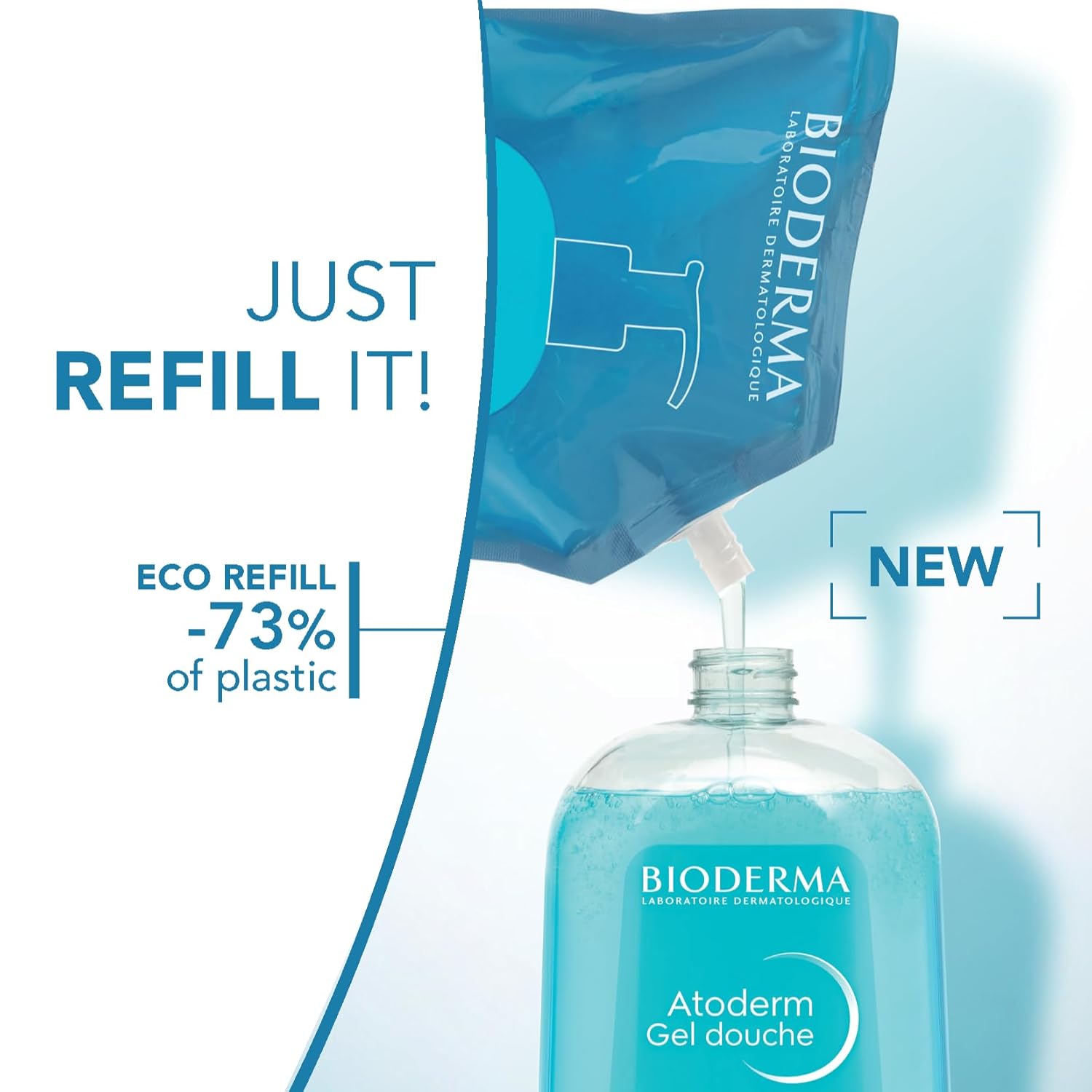 Bioderma - Atoderm - Hydrating Shower Gel - Moisturizing Face and Body Cleanser - Body Wash for Normal to Dry Sensitive Skin