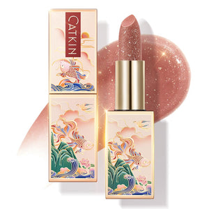 CATKIN Lip Balm Color Tinted Lip Stain Ultra Hydrating Moistrurizer Chapstick with Vitamin E Nourishing For Cracked & Dry Lips 0.12 oz C06 Camellia