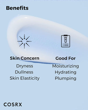 COSRX Hyaluronic Acid Moisturizing Cream, Long-lasting Hydration, Rich Moisturizer for Sensitive Skin 3.52 oz / 100g, Korean Skin Care, Animal Testing Free, Parabens Free