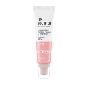 Neutrogena MoistureShine Lip Soother Gloss with SPF 20 Sun Protection, High Gloss Tinted Lip Moisturizer with Hydrating Glycerin and Soothing Cucumber for Dry Lips, Glow 70, .35 oz 2 pack