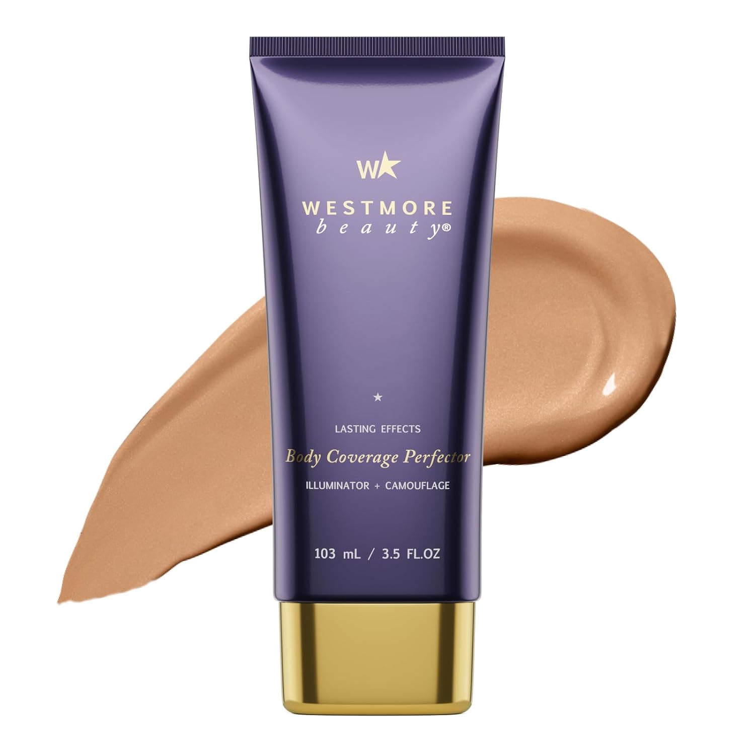 Westmore Beauty Body Coverage Perfector – Waterproof Leg & Body Makeup - Tattoo Cover Up Makeup - 3.5 Oz (Natural Radiance)
