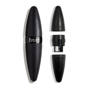 Julep Eyeshadow 101 Crème-to-Powder Eyeshadow Stick Duo + When Pencil Met Gel Sharpenable Multi-Use Longwear Eyeliner Pencil, 3pc Set - Bronze Shimmer, Soft Black & Marmalade Shimmer
