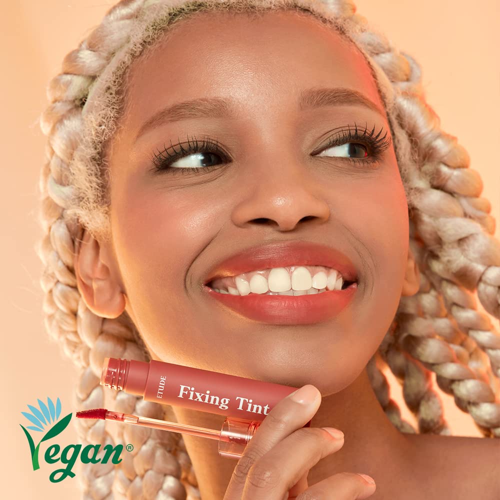 ETUDE Fixing Tint #06 Soft Walnut 4g | Long Lasting, High Pigmented Liquid Lipstick, Lip Stain, Waterproof, Lightweight matte finish, Full Coverage