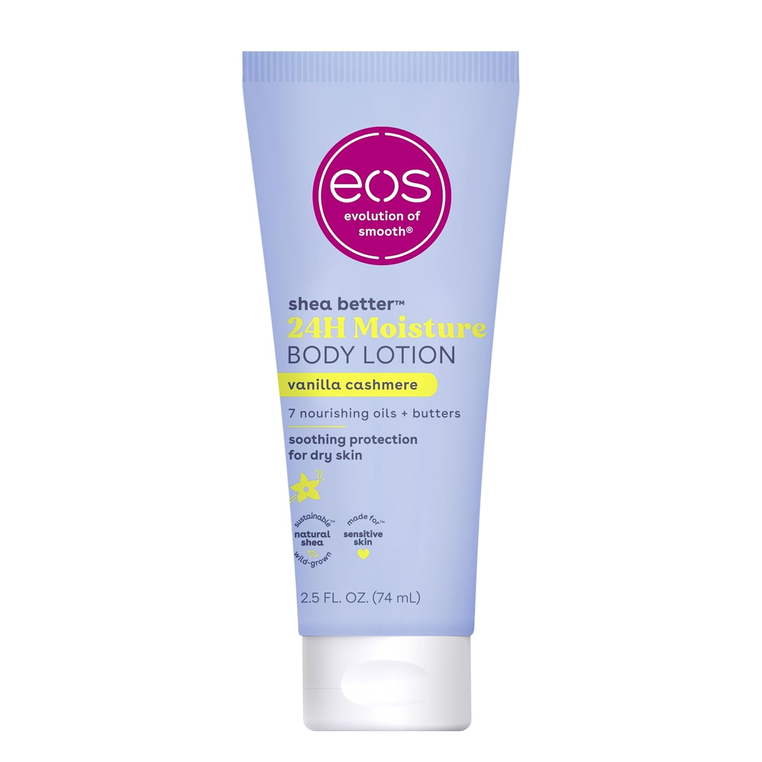 eos Shea Better Body Lotion- Vanilla Cashmere, 24-Hour Moisture Skin Care, Vegan, 16 fl oz