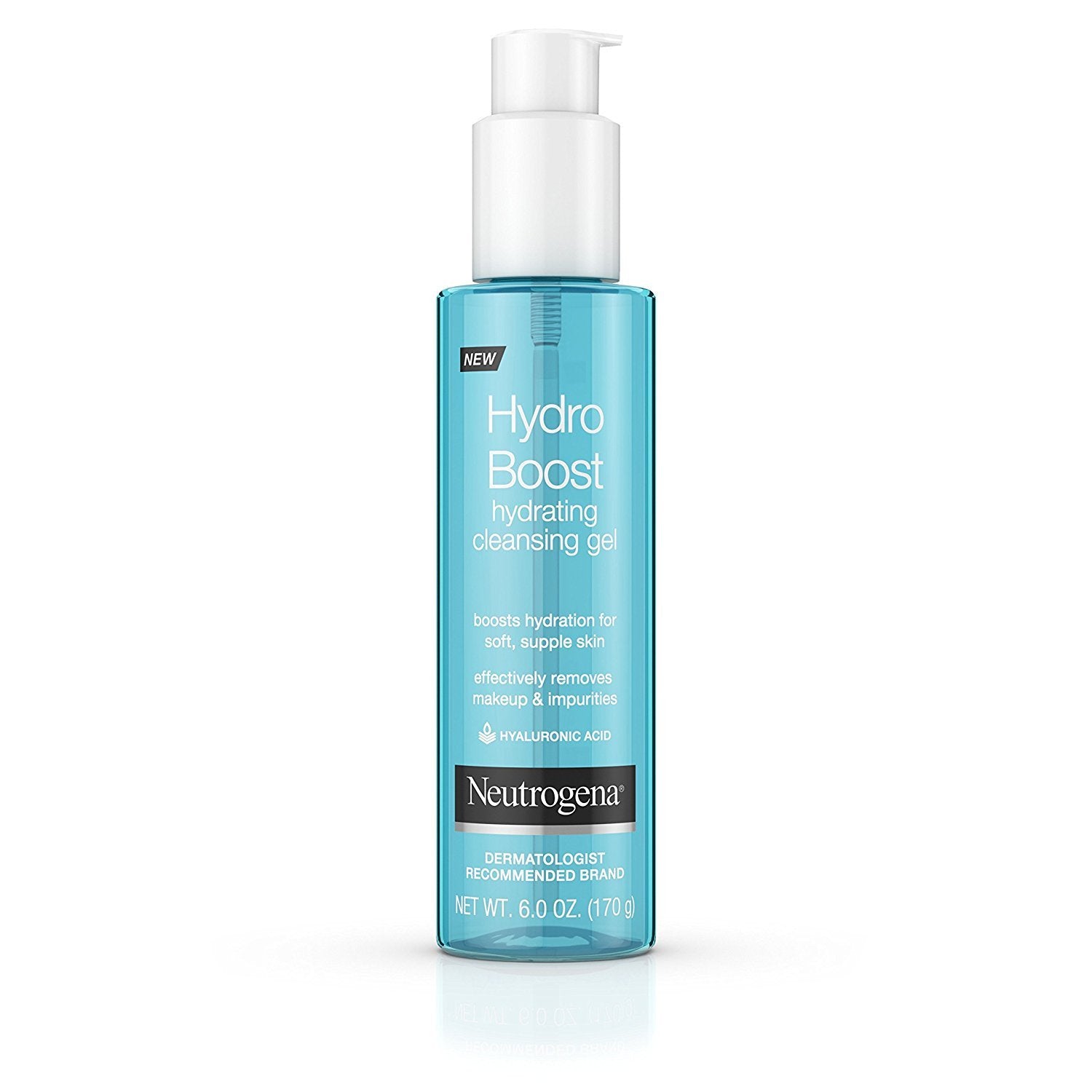 Neutrogena Hydro Boost Facial Cleansing Gel, Hydrating Gentle Face Cleanser and Makeup Remover with Hyaluronic Acid, Hypoallergenic Formula, 7.8 FL OZ