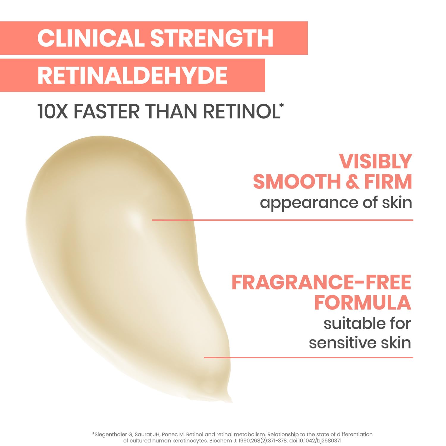 Avène Retrinal 0.1% Intensive Multi-Corrective Cream, anti-aging facial cream powered by retinaldehyde, 1 Fl Oz