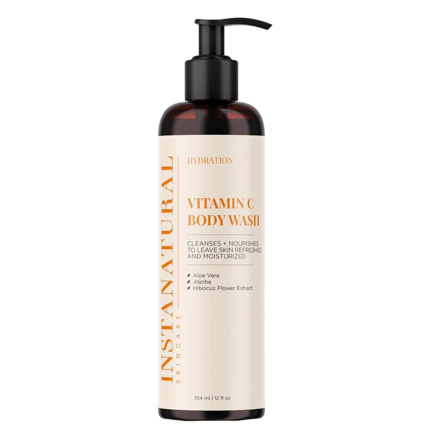 InstaNatural Vitamin C Cleanser Face Wash, Brightens and Reduces Signs of Aging, Fine Lines and Uneven Texture, with Coconut Water and Aloe Vera, 6.7 FL Oz