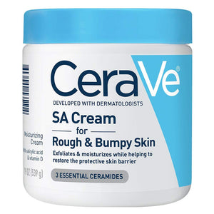 CeraVe Moisturizing Cream with Salicylic Acid, Exfoliating Body Cream with Lactic & Hyaluronic Acid, Niacinamide, and Ceramides, Fragrance Free & Allergy Tested, 12 Ounce