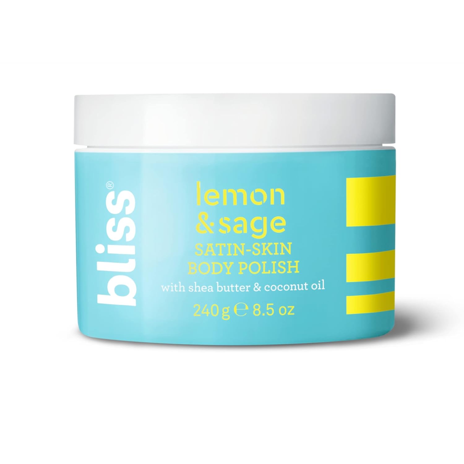 Bliss Lemon & Sage + Shea Butter + Coconut Oil Satin Body Polish - Smoothing Scrub – 8.5 oz