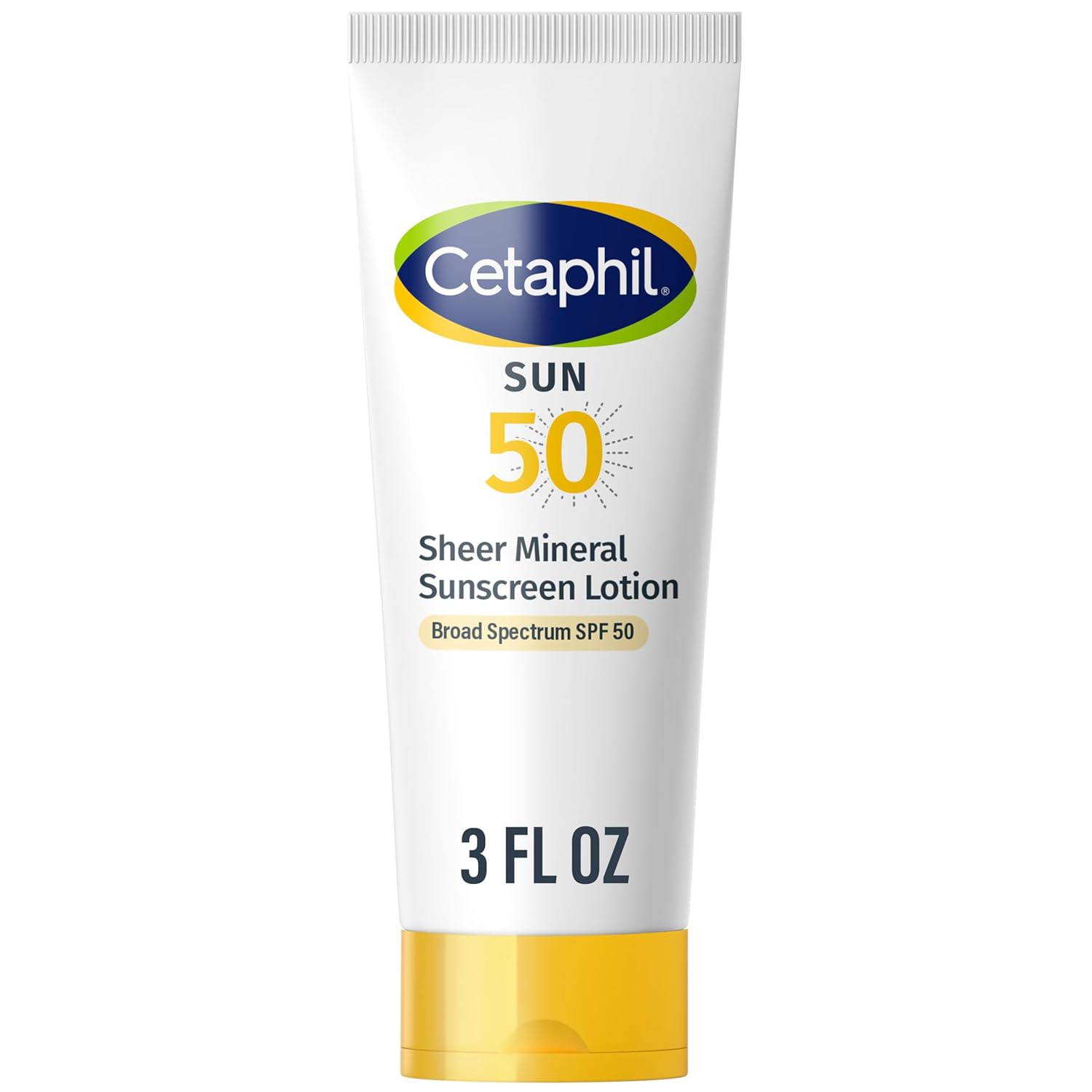 Cetaphil Sheer Mineral Sunscreen Stick for Face & Body, 0.5oz, 100% UVA/UVB Mineral Sunscreen: Zinc Oxide & Titanium Dioxide, Broad Spectrum SPF 50, For Sensitive Skin