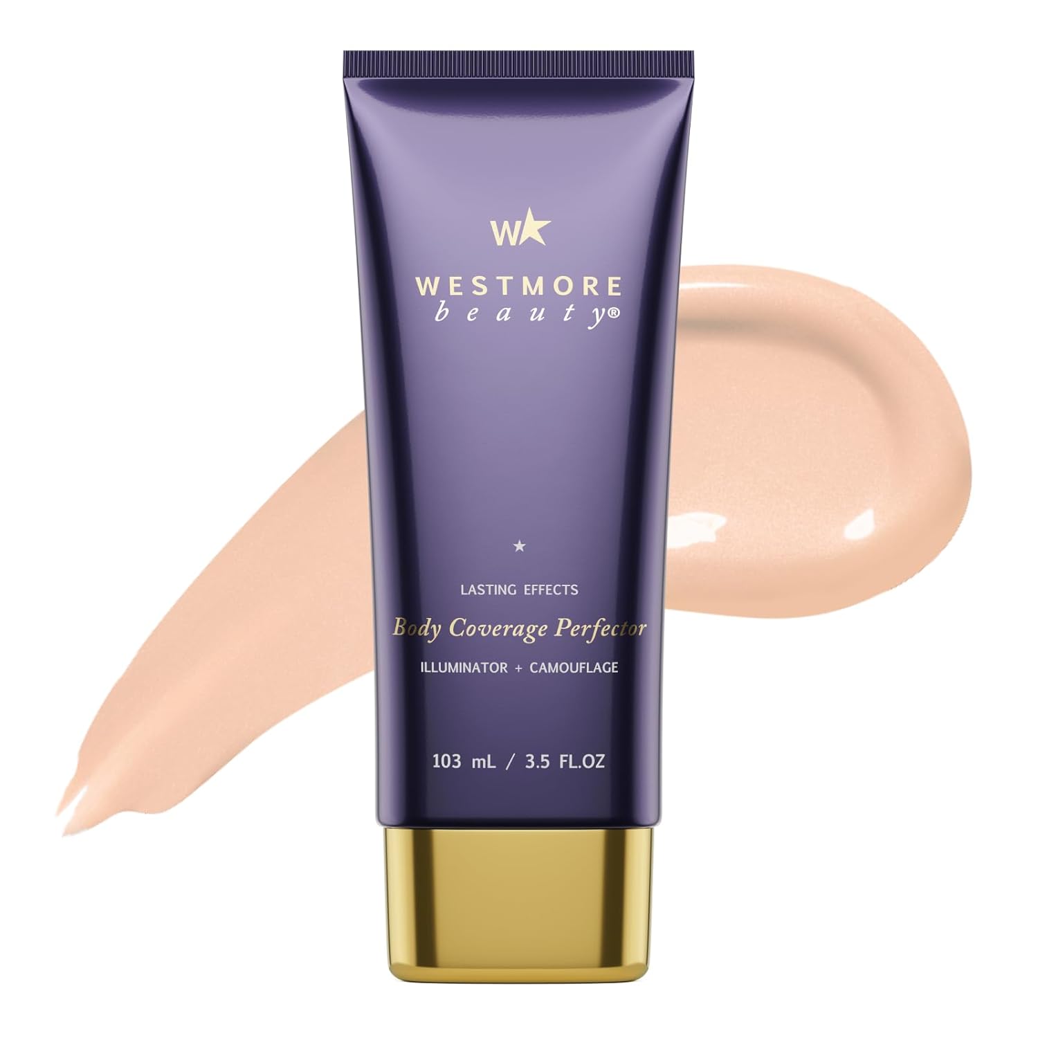 Westmore Beauty Body Coverage Perfector – Waterproof Leg & Body Makeup - Tattoo Cover Up Makeup - 3.5 Oz (Natural Radiance)