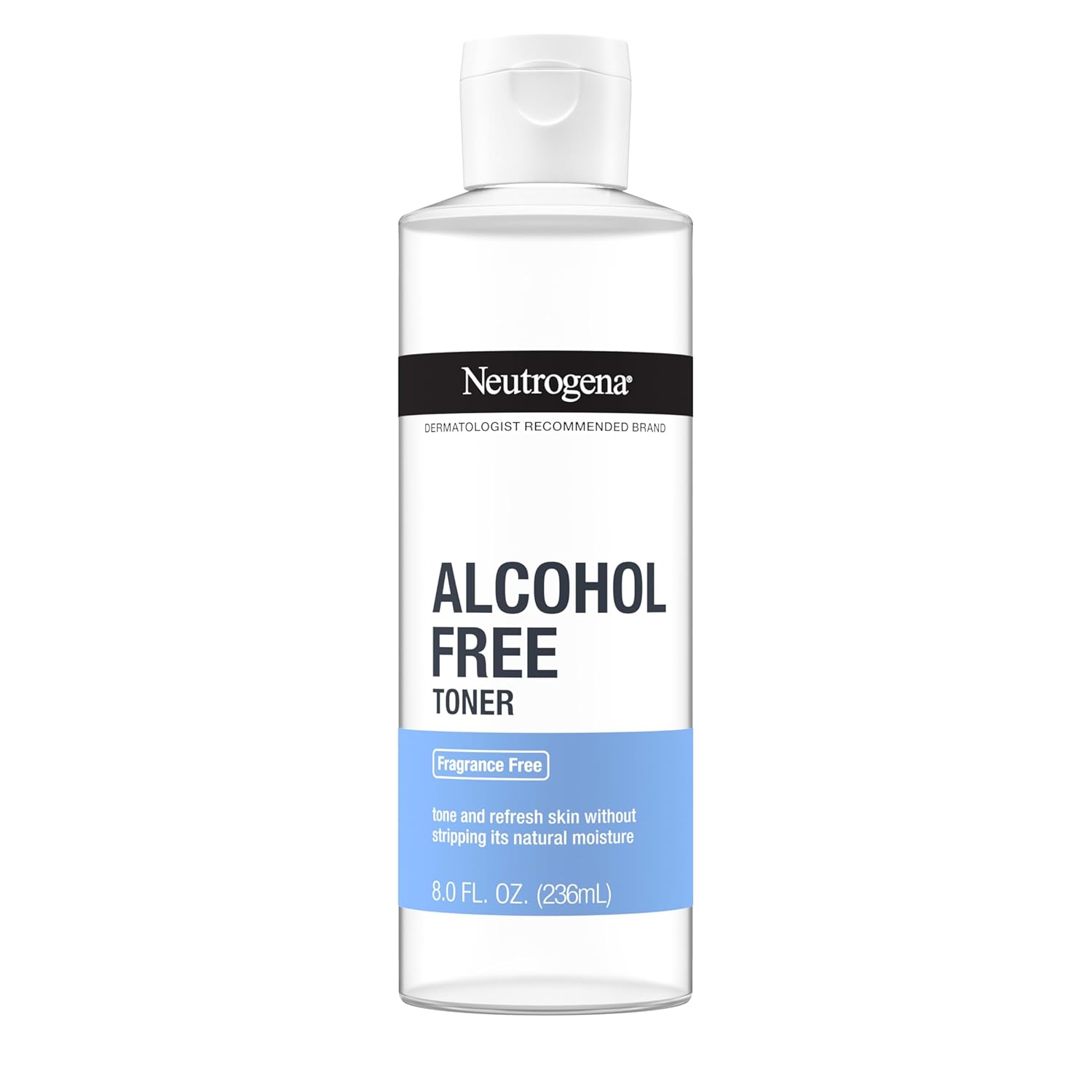 Neutrogena Alcohol-Free Gentle Daily Facial Toner, Fragrance-Free to Tone & Refresh Skin, Gently Removes Impurities & Reconditions Skin, Hypoallergenic, 8 fl. oz