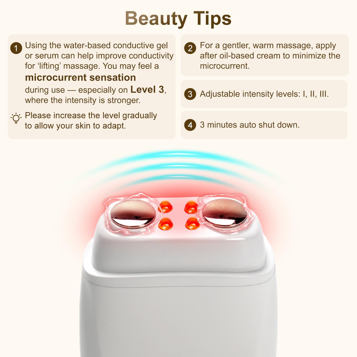 Galvanic Spa - Facial Toning Device - Micro-Current Gua Sha face Tone Device - Skin Firming - FDA Cleared Facial Massager