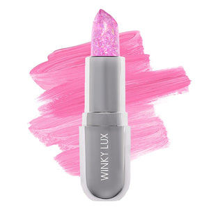 Winky Lux Glimmer Balm, pH Lip Balm, Color Changing Lipstick & Tinted Lip Balm, Hydrate & Plump with Buildable Pink Finish, Pink Opal