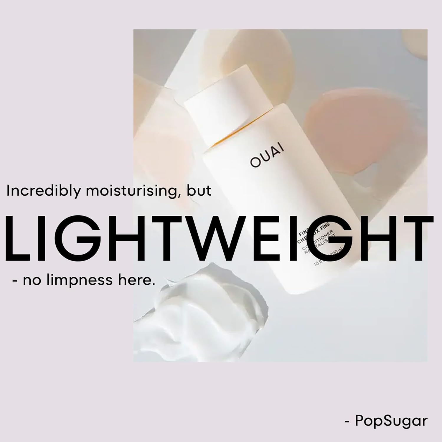 OUAI Fine Hair Conditioner - Volumizing Conditioner for Fine Hair Made with Keratin, Biotin and Chia Seed Oil - Adds Softness, Bounce and Volume - Free from Parabens, Sulfates, and Phthalates (10 Oz)