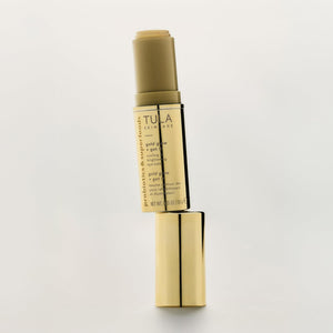TULA Skin Care Eye Balm Gold Glow - Dark Circle Treatment, Instantly Hydrate and Brighten Undereye Area, Portable and Perfect to Use On-the-go, 0.35 oz.