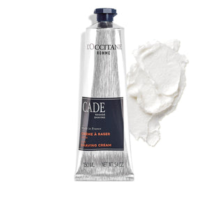 L'OCCITANE Cade Shaving Cream: Rich, Creamy Foam, Smooth Shave, With Shea Butter, Reduce Feelings of Tightness & Irritation, Made in France