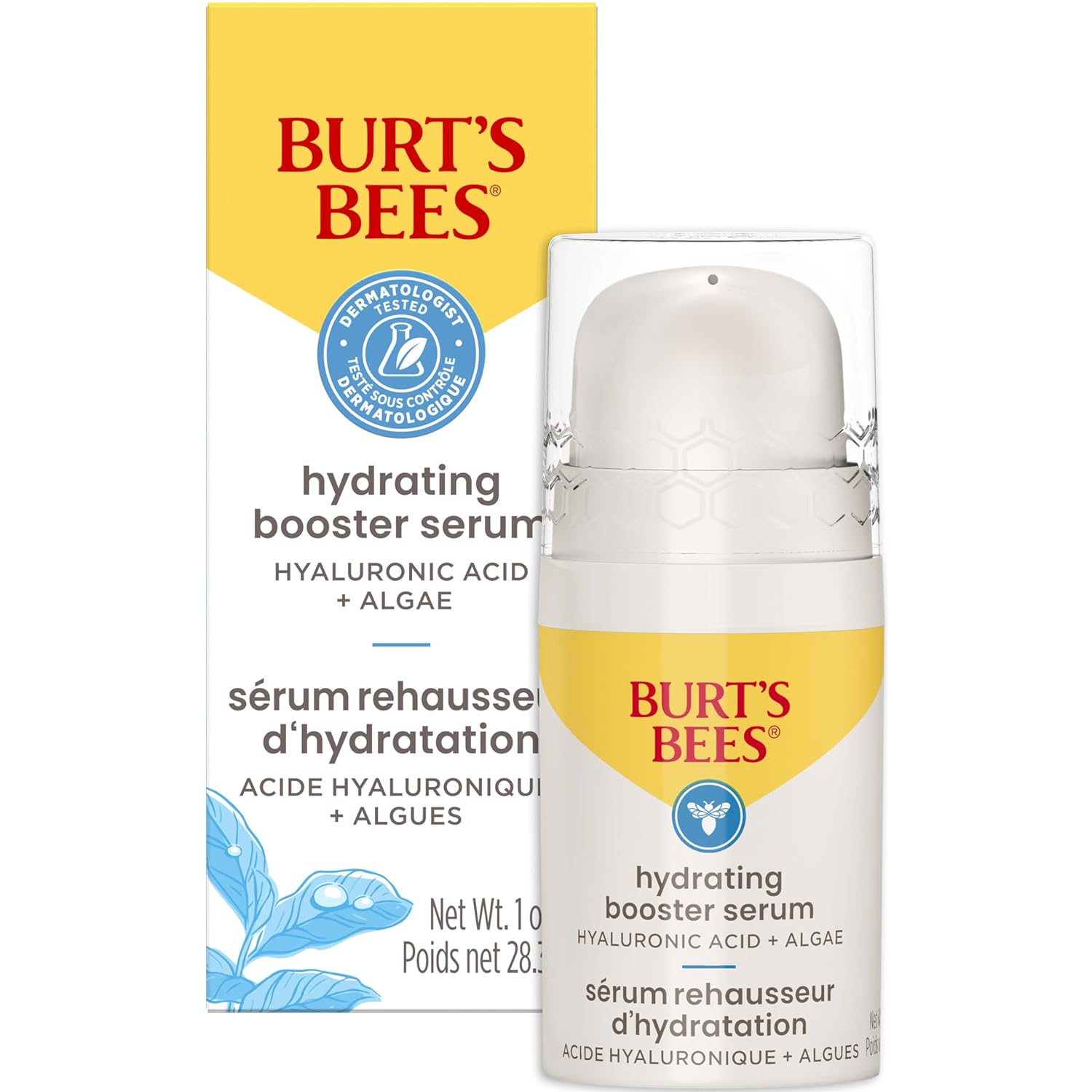 Burt's Bees Firming Collagen Face Serum, Natural Origin Retinol Alternative Improves Skin Texture & Supports Anti-Aging, with Bakuchiol, Lightweight - Firming Booster (1 oz)