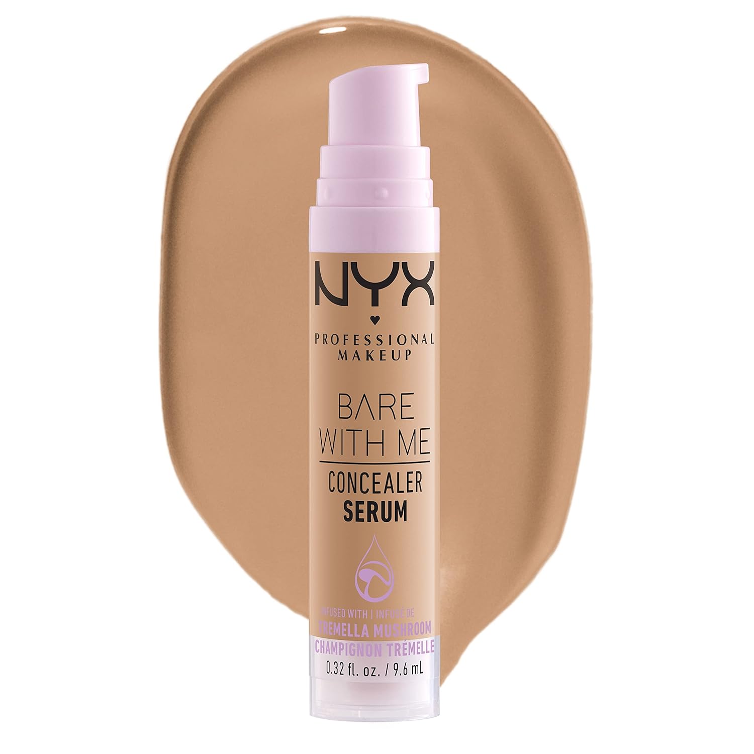 NYX PROFESSIONAL MAKEUP Bare With Me Concealer Serum, Concealer Makeup For Up To 24Hr Hydration - Beige