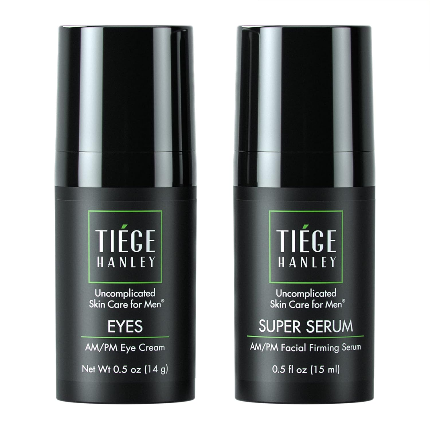 Tiege Hanley Anti-Aging Face Serum, SUPER SERUM (1-Pack) - Skin Tightening Facial Serum for Men - Mens Serum For Face with Sodium Hyaluronate & Retinyl Palmitate for Smoother & Tighter Skin, 0.5 Fl Oz