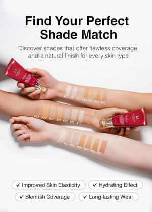 MISSHA M Perfect Cover BB Cream No.25 Warm Beige - Medium with Warm Undertone SPF 42 PA +++ / 1.69 Fl Oz - Tinted Moisturizer for face with SPF