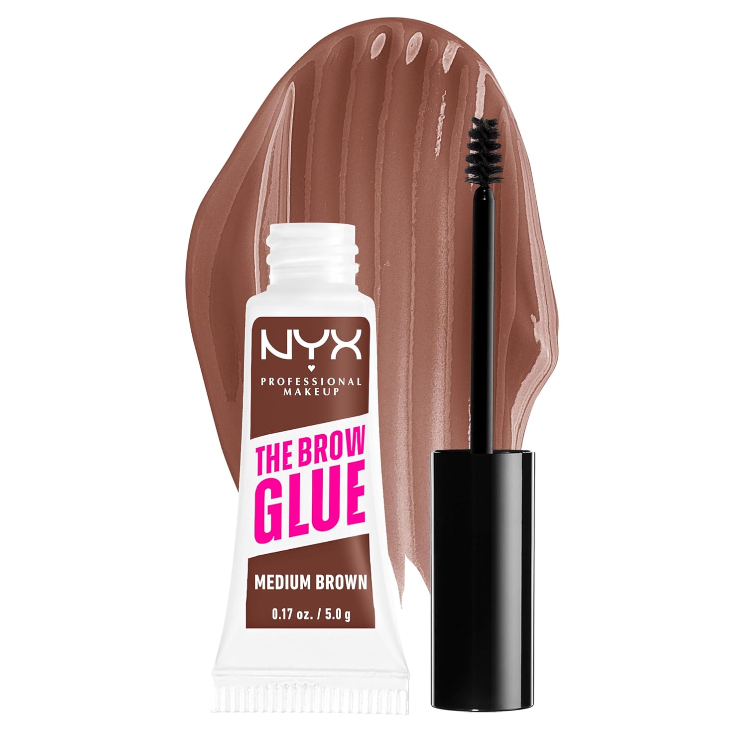 NYX PROFESSIONAL MAKEUP The Brow Glue, Extreme Hold Eyebrow Gel - Clear